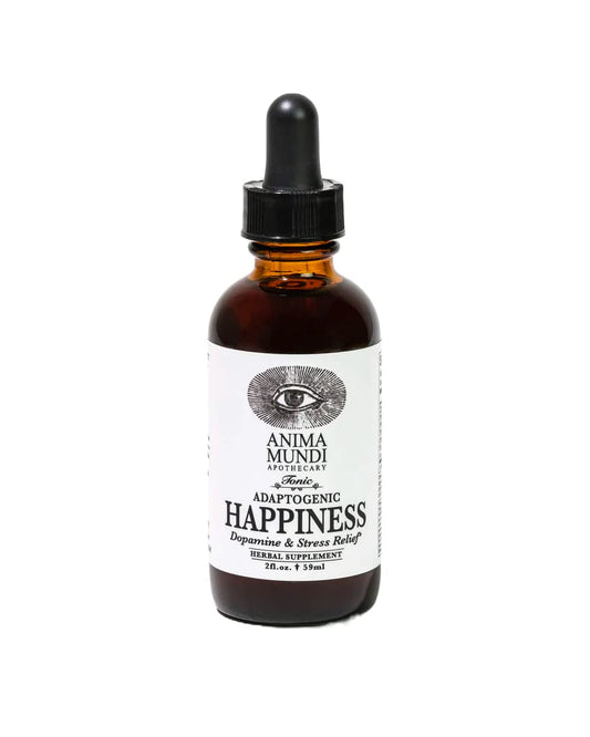 Anima Mundi Herbal Ashwagandha Drops - Happiness Tonic for Gentle Mood Support and Relaxation - Adaptogenic Drops with Organic Ashwagandha, Rhodiola, St. John's Wort & More (2oz / 59ml)